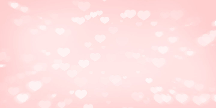 Abstract pastel background with hearts - concept Mother's Day, Valentine's Day, Birthday and wedding