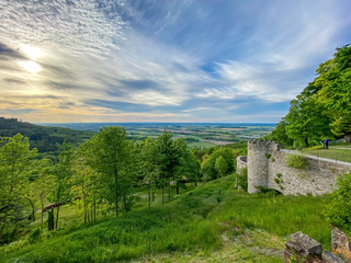 Aussicht von Waldenburg im Hohenlohekreis, Baden Württemberg