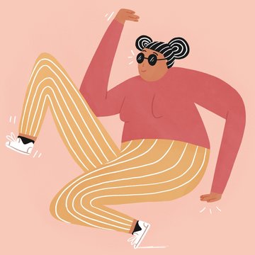 Woman with odd body!