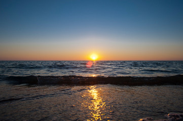 Fototapeta premium tramonto sul mare