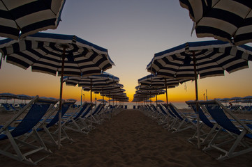 ombrelloni in spiaggia