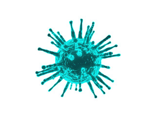 Obraz premium Bacteria, coronavirus 3D White background