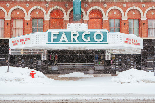 Downtown Fargo in North Dakota USA