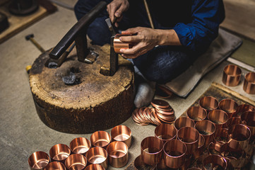 Making traditional tea cans