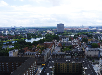 Panoramic view of Copenhagen 