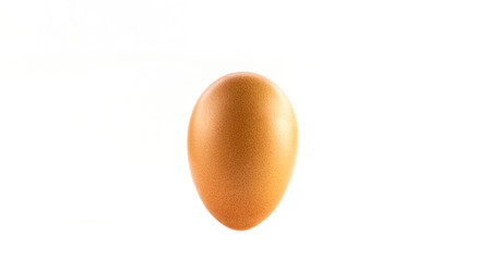 Chicken egg isolated on white background.