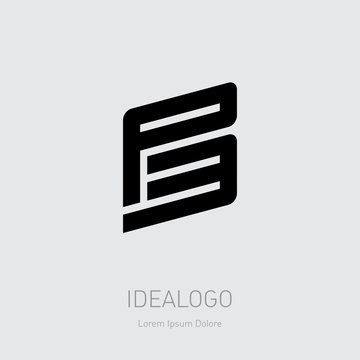 P and number 3 - logo. P3 - Vector logotype. Design element or icon.
