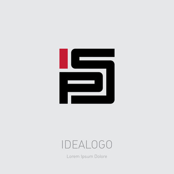 P and S - initials or logo. PS - monogram or logotype for a tech startup. P5 - design element or icon. T-shirt print.