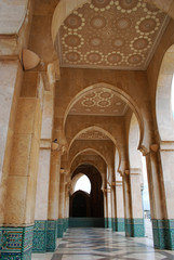 Archways at Casablanca Hassan II Mosque
