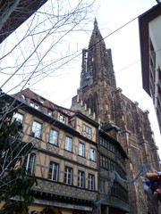 the magnificent Gothic cathedral of Strasbourg