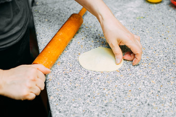 cooking process at home