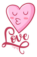 Cute and funny logo for Love store or company