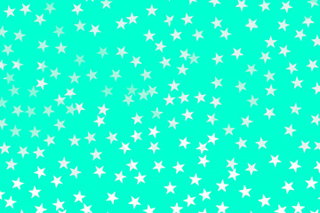 white stars on turquoise background wallpaper copy space