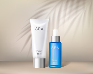 Moisture ads foam and serum