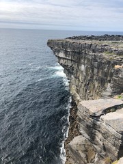 Aran Island Cliffs in Ireland Landscape