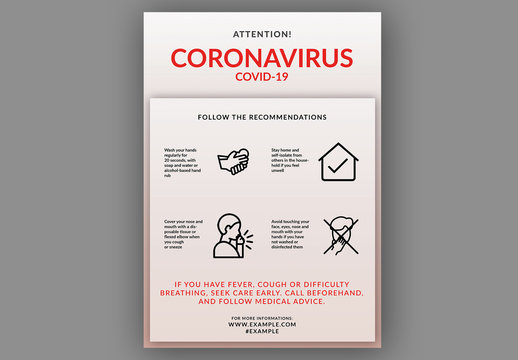 Covid 19 Medical Poster Layout