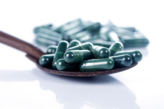 Spirulina Capsules Food Suplement