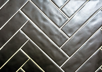 Modern shiny black tile surface background texture, modern retro design,
