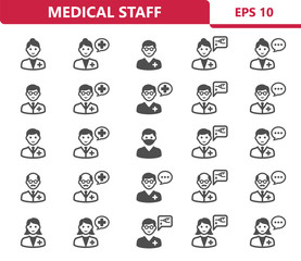 Medical Staff Icons