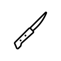 cutting knife icon vector. cutting knife sign. isolated contour symbol illustration