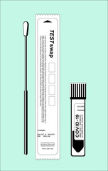 Covid-19 / SARS-CoV-2 / Corona Virus / Testing kit with swap