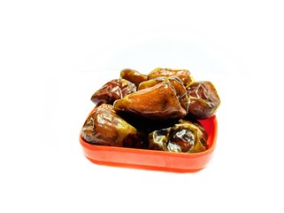 Dates Fruits Kurma isolated on white background