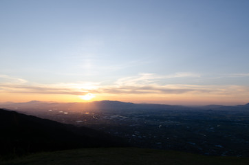 沈む夕日