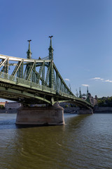Liberty Bridge in Budapest on a sunny afternoon