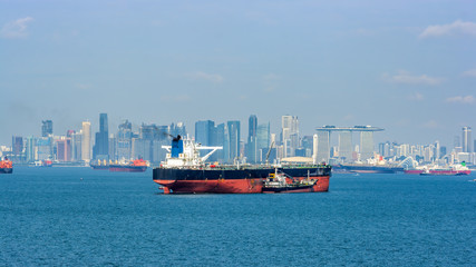 Refuelling or bunkering in marine terms is carried out using a small tanker to pump the bunker fuel...