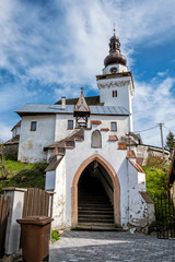 Fototapeta na wymiar Parish Church of Saint John the Evangelist in Banska Bela, Slovakia