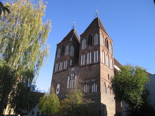 Sankt Nikolai Kirche Backsteingotik historische Stadt Luckau