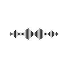 sound wave ilustration logo vector