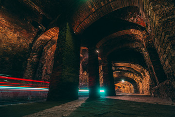 Underground Tunnel Street in Guanajuato Mexico.