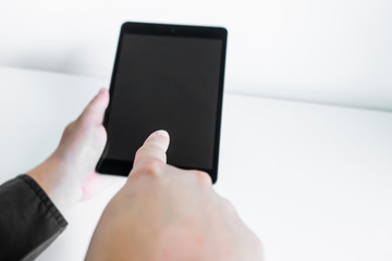tablet ipad biznes ekran dotykowy praca