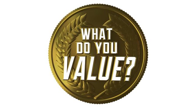 What Do You Value Question Priorities Coin Monetary Cost 3d Animation