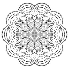 Vector element, arabesque for design template. Luxurious ornament in oriental style