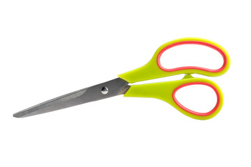 handle scissors rust on the white background isolated with clipping path