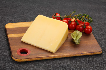 Hard parmesan cheese piece