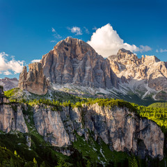 Fantastic Mountain Alps  landscape with big mounts