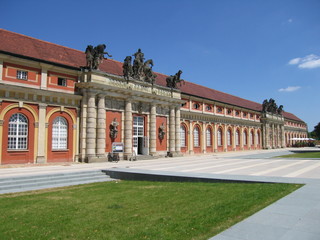 Obraz premium Marstall mit Filmmuseum in Potsdam Innenstadt