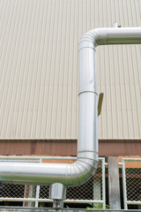 Industrial pipelines in power station facility asia of Thailand