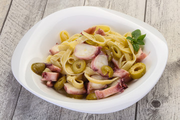Pasta with octopus