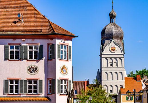 famous old town of erding - bavaria
