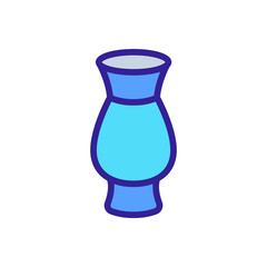 ceramic vase icon vector. ceramic vase sign. color symbol illustration