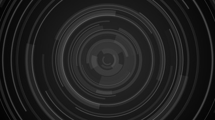 Circle black gray technology Hi-tech  dark background. Abstract graphic digital future concept design.