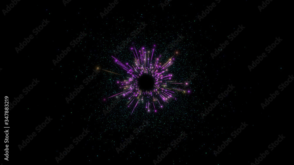 Leinwandbilder Abstract Line Elements Speed Of Light Concept Explosion  Illustration. Starburst Dynamic Rays Sparkling With Deep Energy Texture Background.