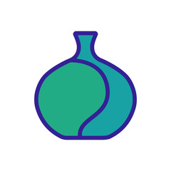 high capacity vase icon vector. high capacity vase sign. color symbol illustration