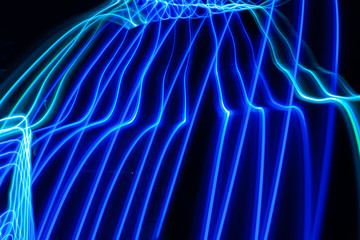 Blue light motion background