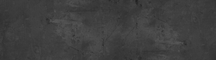 Black anthracite stone concrete texture background panorama banner long
