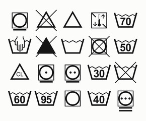 INFORMATION TEXILE INDUSTRY AND ILLUSTRATION PICTOGRAM LABEL